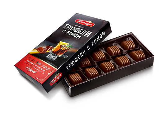 Трюфели шоколадные с ромом, 130 гр
Трюфели шоколадные с ромом, 130 гр