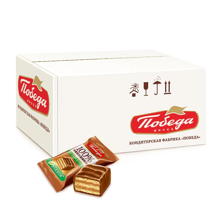 Конфеты вафельные без сахара «Чаржед» в молочном шоколаде