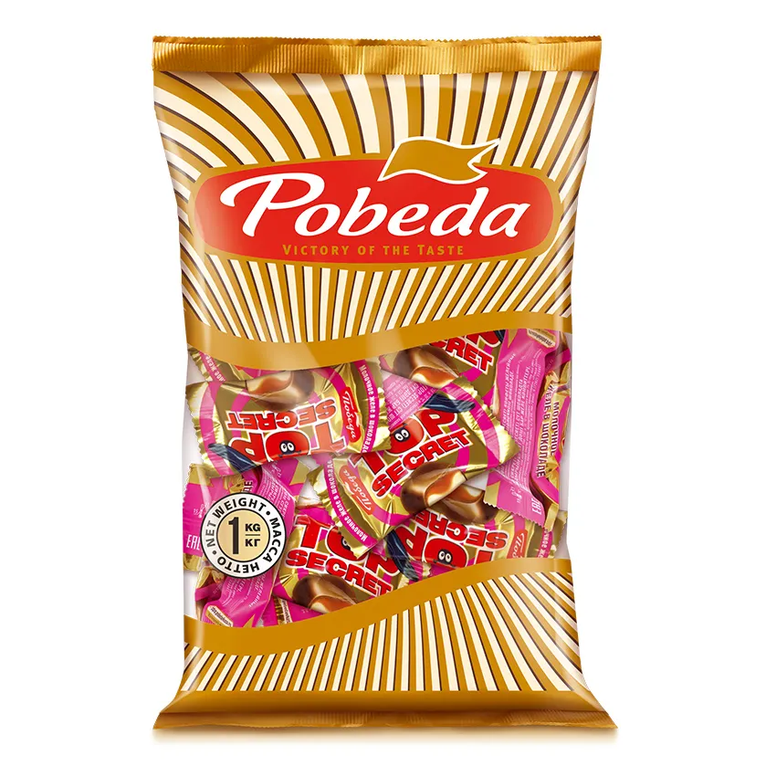 Конфеты желейные «ТОП СИКРЕТ» со вкусом сгущёнки в молочном шоколаде