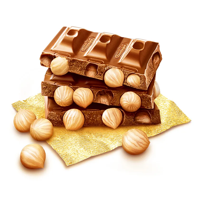 Шоколад «Молочный с цельным фундуком»
