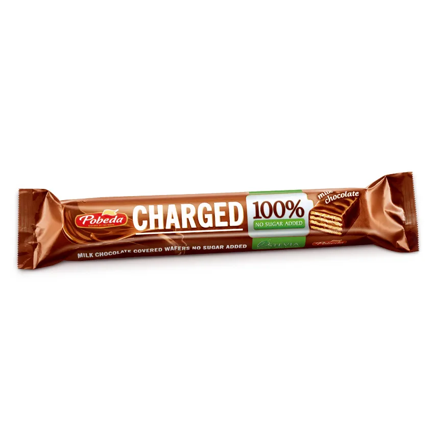 Батончик вафельный «Чаржед» в молочном шоколаде без добавления сахара