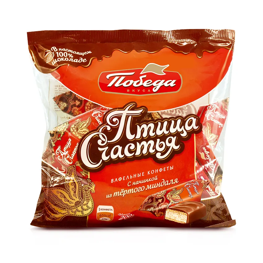 Конфеты вафельные «Птица счастья»