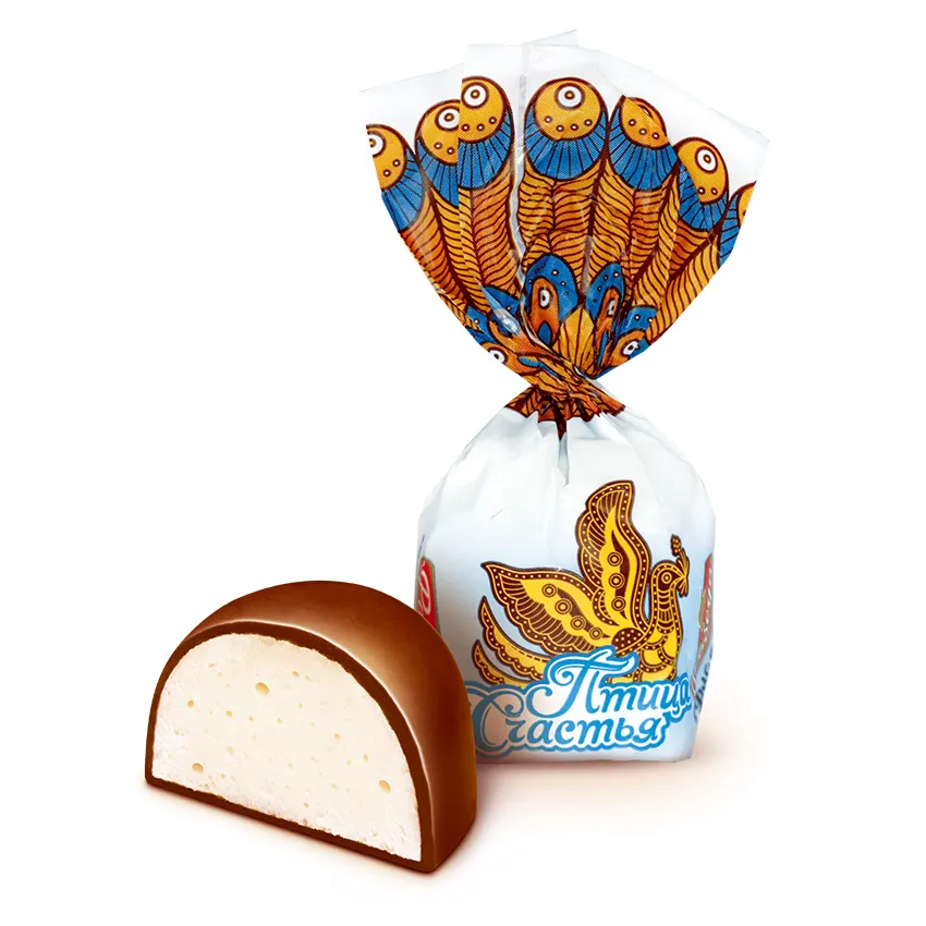 Конфеты суфле «Птица счастья» в «сливочном» шоколаде
