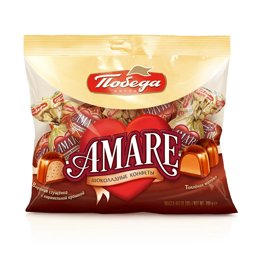 Конфеты «Два вида шоколадных конфет с начинкой «Aмаре»