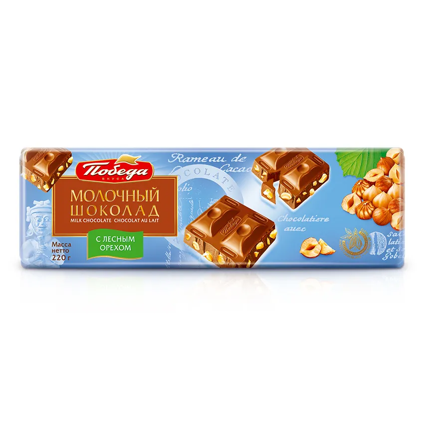 Шоколад «Молочный с лесным орехом»