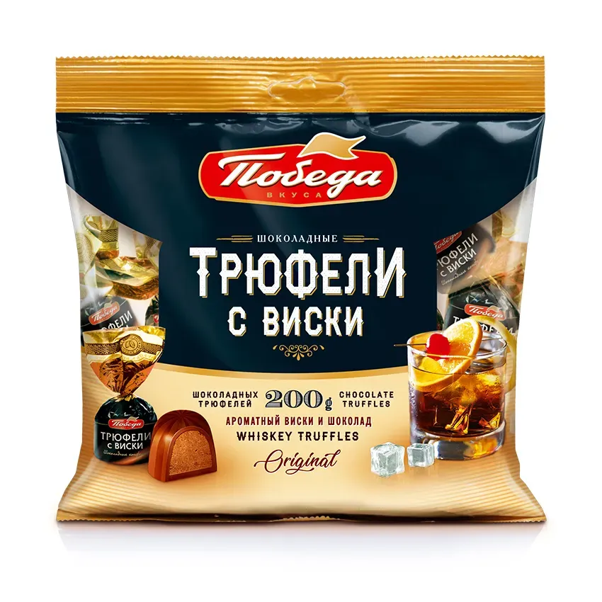 Трюфели шоколадные с виски, 200гр
