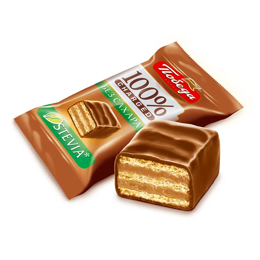 Конфеты вафельные без сахара «Чаржед» в молочном шоколаде