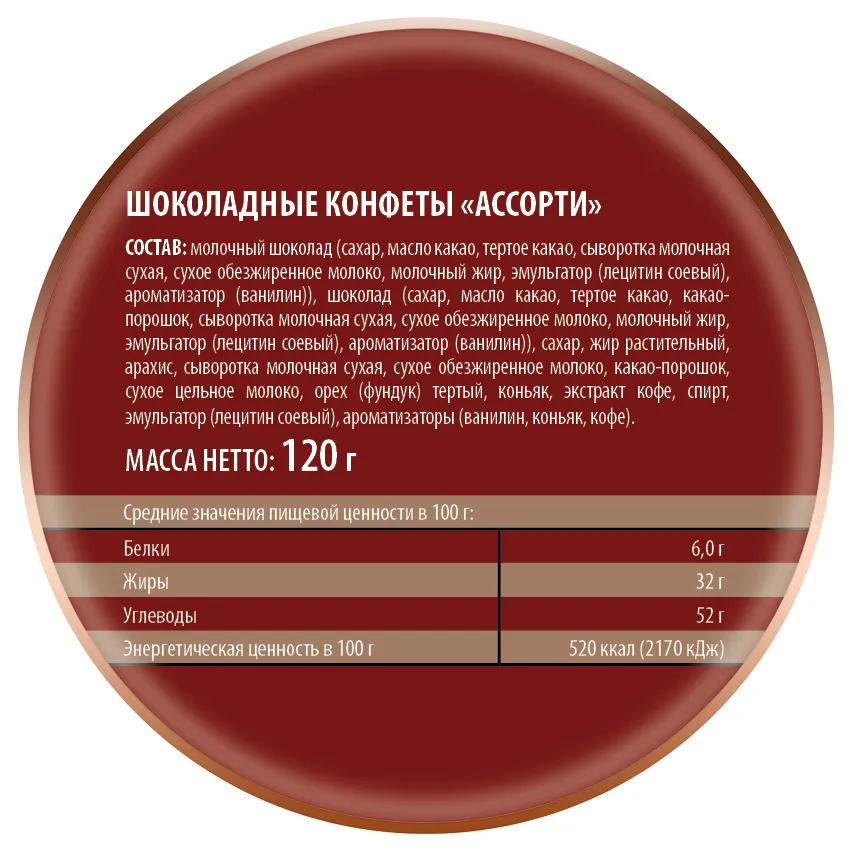 Конфеты шоколадные «Ассорти»