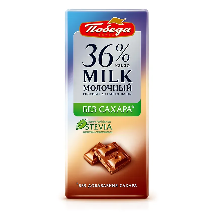 Шоколад «Молочный без сахара 36 % какао»