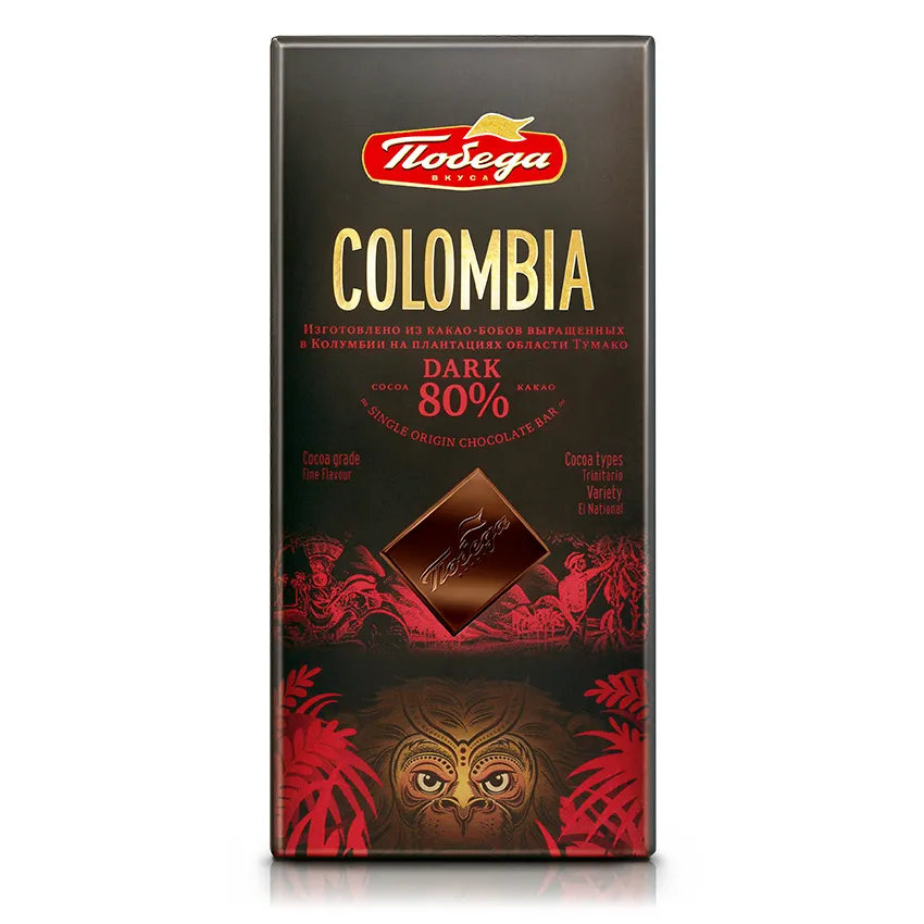 Шоколад горький «Колумбия 80 %»