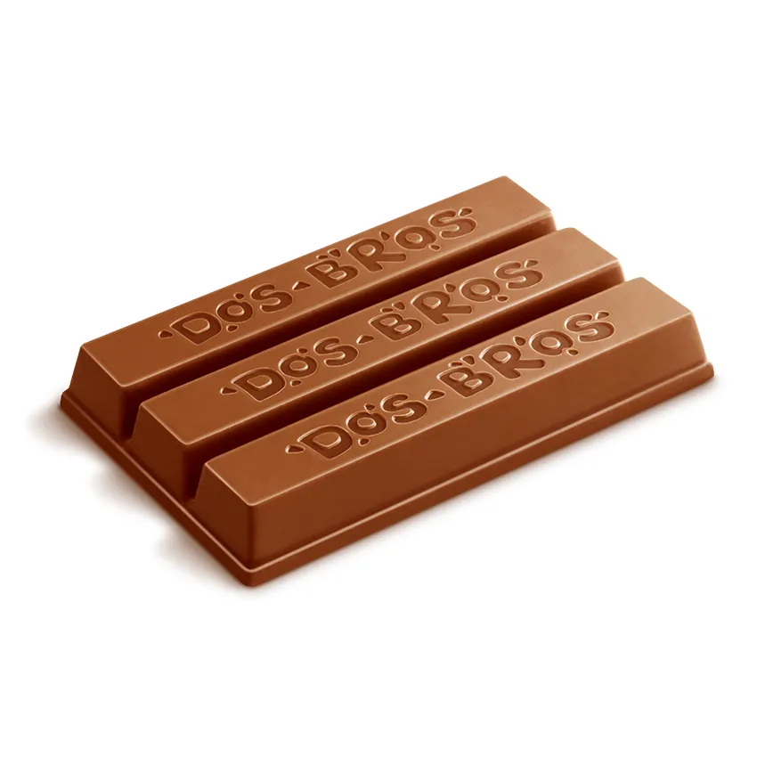 Шоколад молочный "Dos Bros" с хрустящей вафлей с молочной начинкой со вкусом кокоса, 37 гр