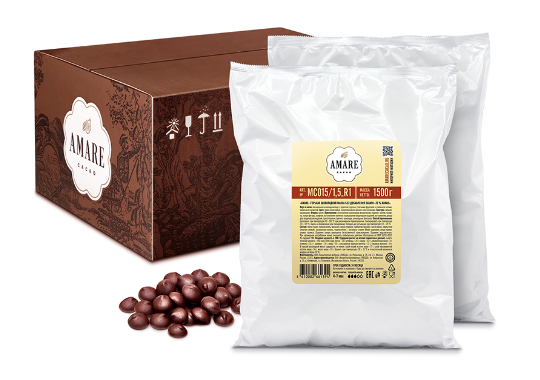 

Amare шоколад «Горький без сахара 72 %», капли 5,5 мм