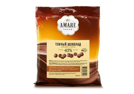 

Amare шоколад тёмный «Британия» в каплях