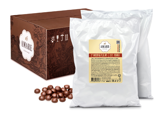 

Темный шоколад без добавления сахара «57 %», в каплях.