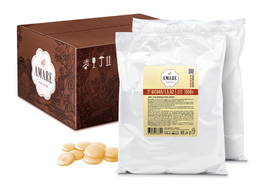 

Amare шоколад белый «Либерия», капли 20 мм