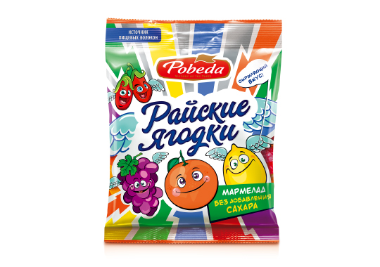 

Мармелад жевательный без сахара «Райские ягодки»