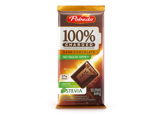 

Шоколад «Тёмный без добавления сахара 57 % какао «Чаржед»