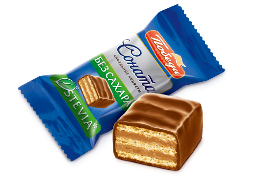 

Конфеты вафельные без сахара «Соната» в молочном шоколаде