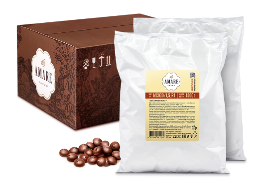 

Amare жировая глазурь горькая "Т", капли 5,5 мм