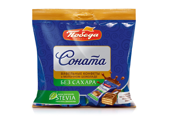 

Конфеты вафельные без сахара «Соната» в молочном шоколаде