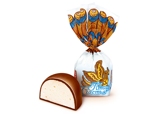 

Конфеты суфле «Птица счастья» в «сливочном» шоколаде