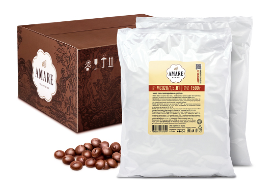 

Amare шоколад тёмный «Десертный», капли 5,5 мм