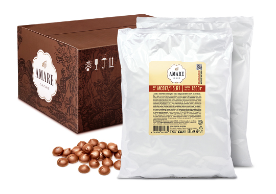 

Молочный шоколад без добавления сахара «36 %», в каплях.