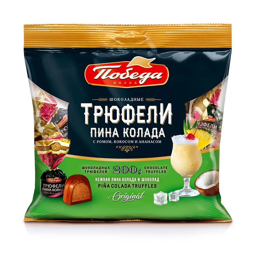 Трюфели шоколадные "Пина колада", 200гр